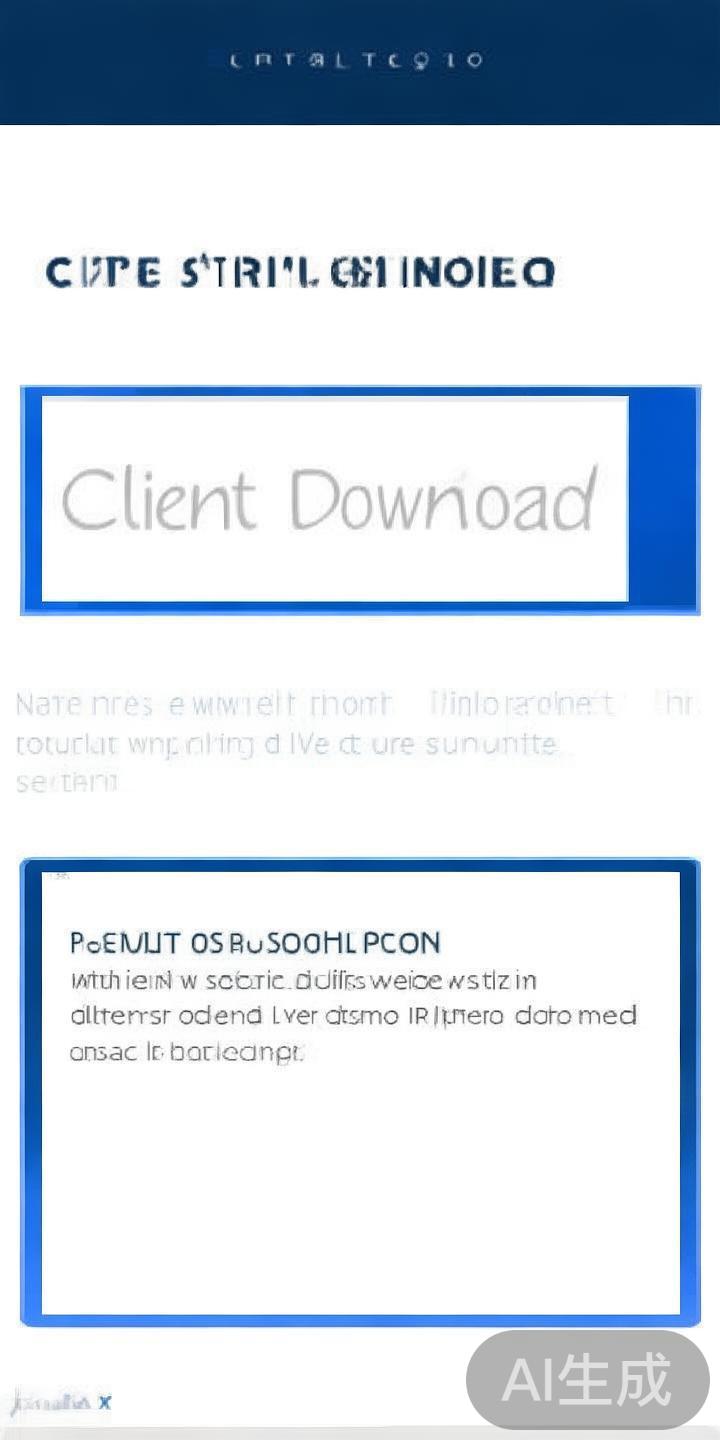 选择正确的下载链接
在官网首页找到“客户端下载”